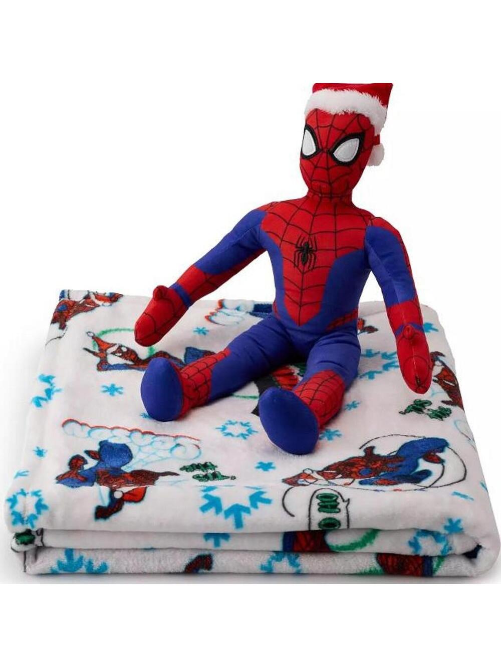 Marvel Spider-Man Holiday Pillow Buddy & Throw Blanket Set